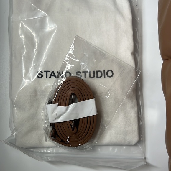 STAND STUDIO Wanda Faux Leather Clutch Bag in Taupe - Picture 11 of 12